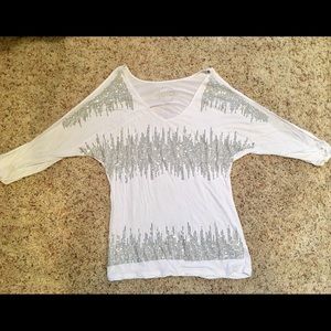 INC International Concepts Cold Shoulder Sequined